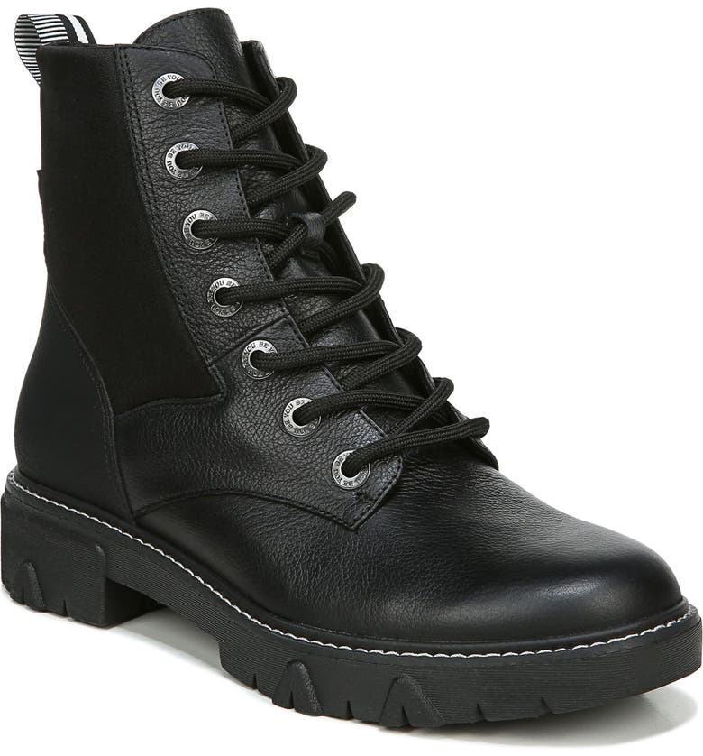 leather combat boots for women